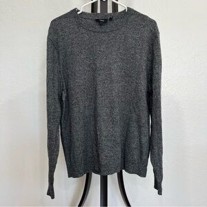 Theory Charcoal Cashmere Crewneck Sweater for Men